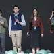 Thomas Middleditch (left), Zach Woods, Amanda Crew, Martin Starr